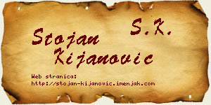 Stojan Kijanović vizit kartica